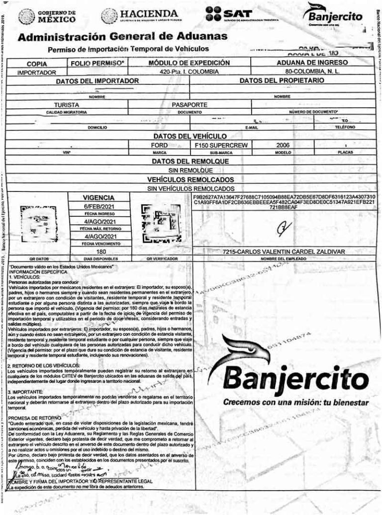 How to Get Car Permit for Mexico Online