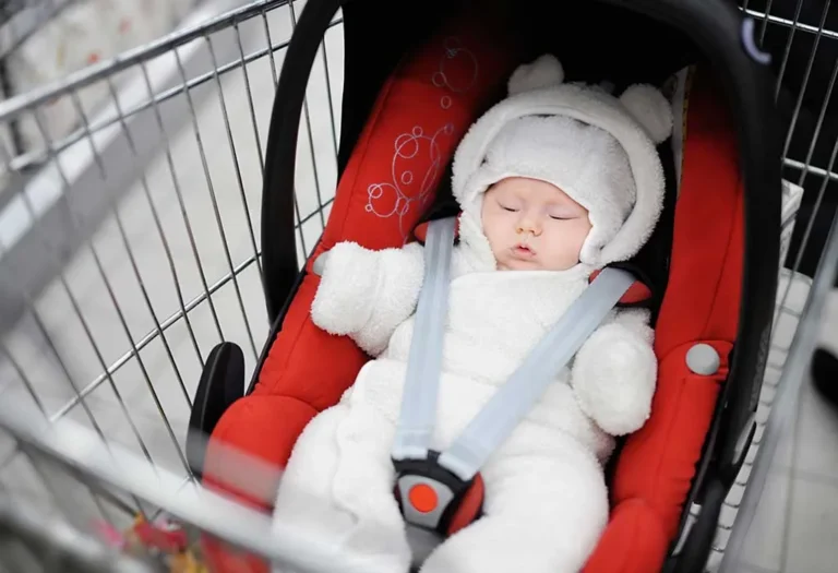 How to Put Car Seat in Grocery Cart