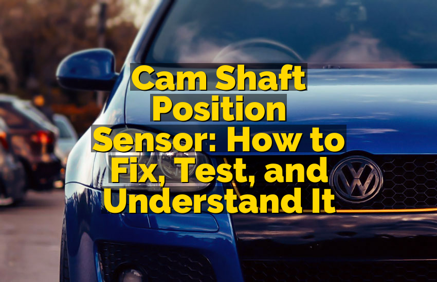 Cam Shaft Position Sensor: How to Fix, Test, and Understand It