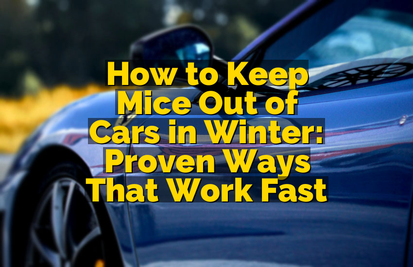 How to Keep Mice Out of Cars in Winter: Proven Ways That Work Fast
