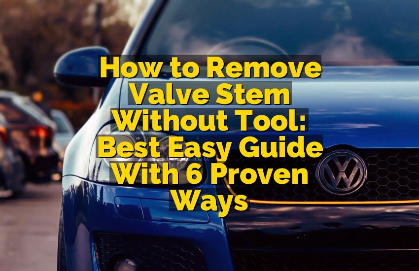 How to Remove Valve Stem Without Tool: Best Easy Guide With 6 Proven Ways