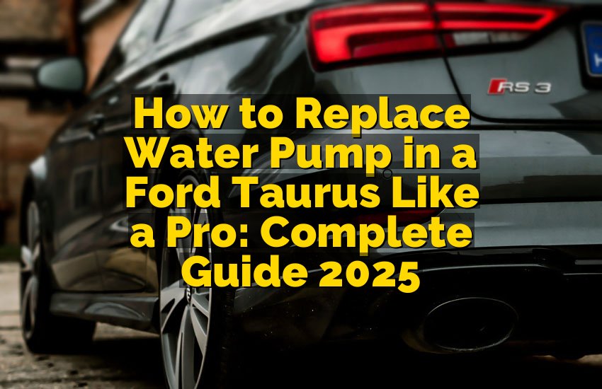 How to Replace Water Pump in a Ford Taurus