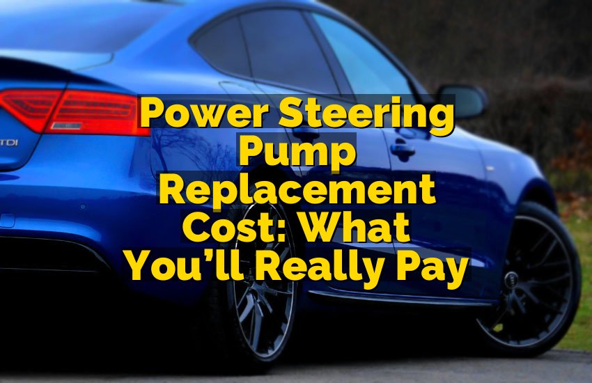 Power Steering Pump Replacement Cost: What You’ll Really Pay