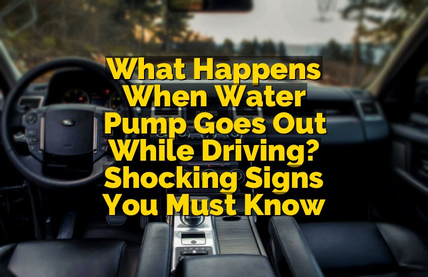 What Happens When Water Pump Goes Out While Driving? Shocking Signs You Must Know