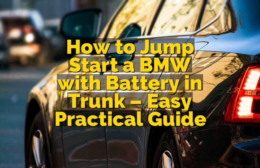 How to Jump Start a BMW with Battery in Trunk – Easy Practical Guide