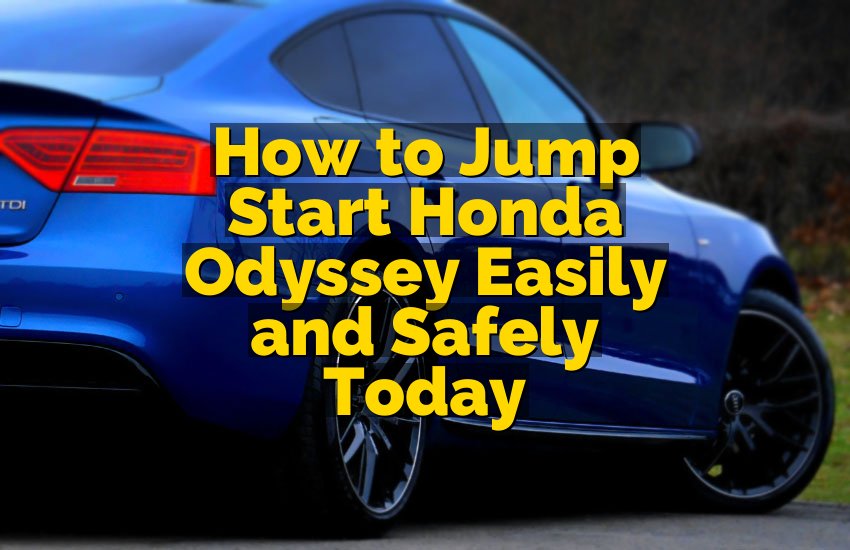 How to Jump Start Honda Odyssey Easily and Safely Today