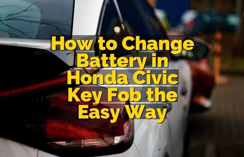 How to Change Battery in Honda Civic Key Fob the Easy Way