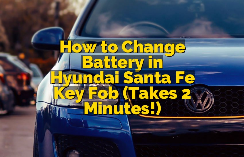 How to Change Battery in Hyundai Santa Fe Key Fob (Takes 2 Minutes!)