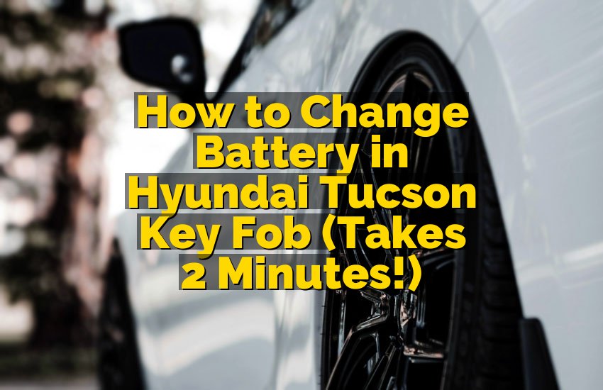 How to Change Battery in Hyundai Tucson Key Fob (Takes 2 Minutes!)