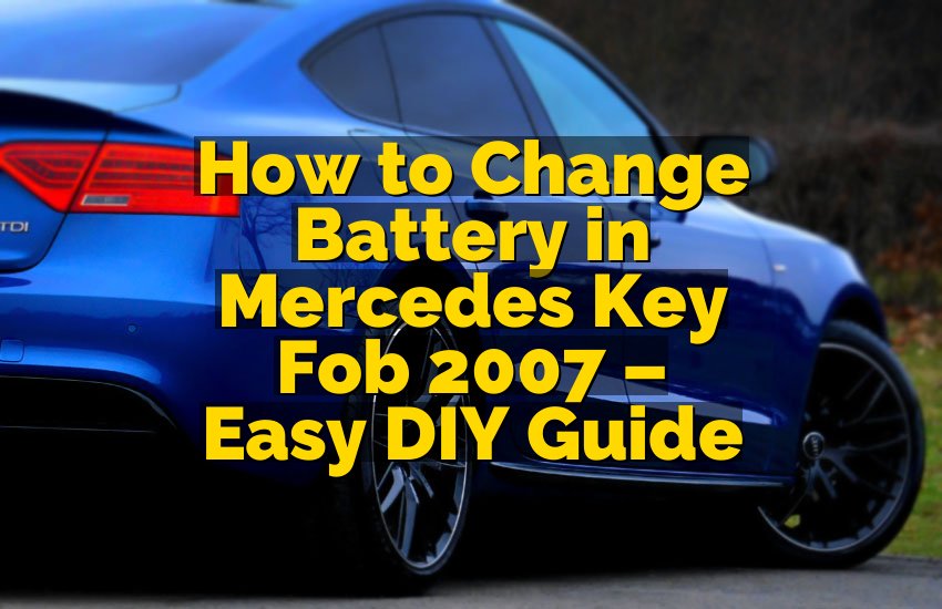 How to Change Battery in Mercedes Key Fob 2007 – Easy DIY Guide