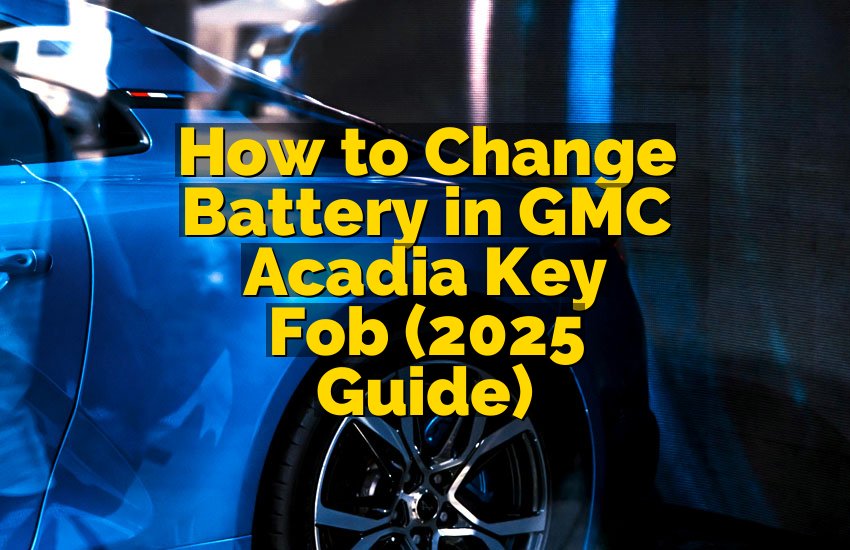 How to Change Battery in GMC Acadia Key Fob (2025 Guide)