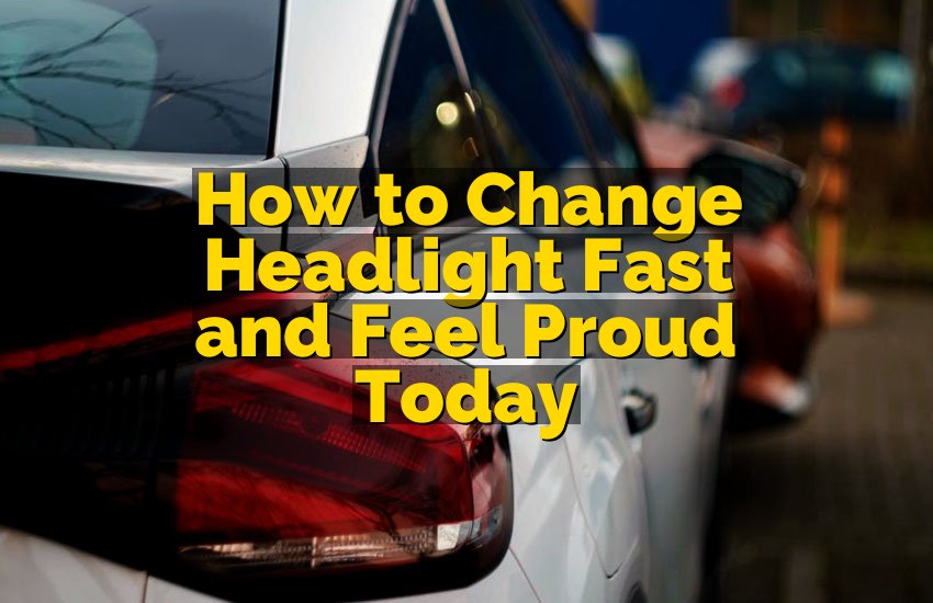 How to Change Headlight Fast and Feel Proud Today