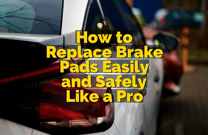 How to Replace Brake Pads Easily and Safely Like a Pro