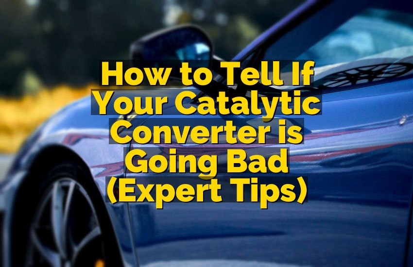 How to Tell If Your Catalytic Converter is Going Bad (Expert Tips)
